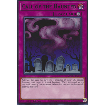 [Yugioh Funny Shop] 1 lá thẻ bài MZMU-EN118 Call of the Haunted (V.1 - Rare)