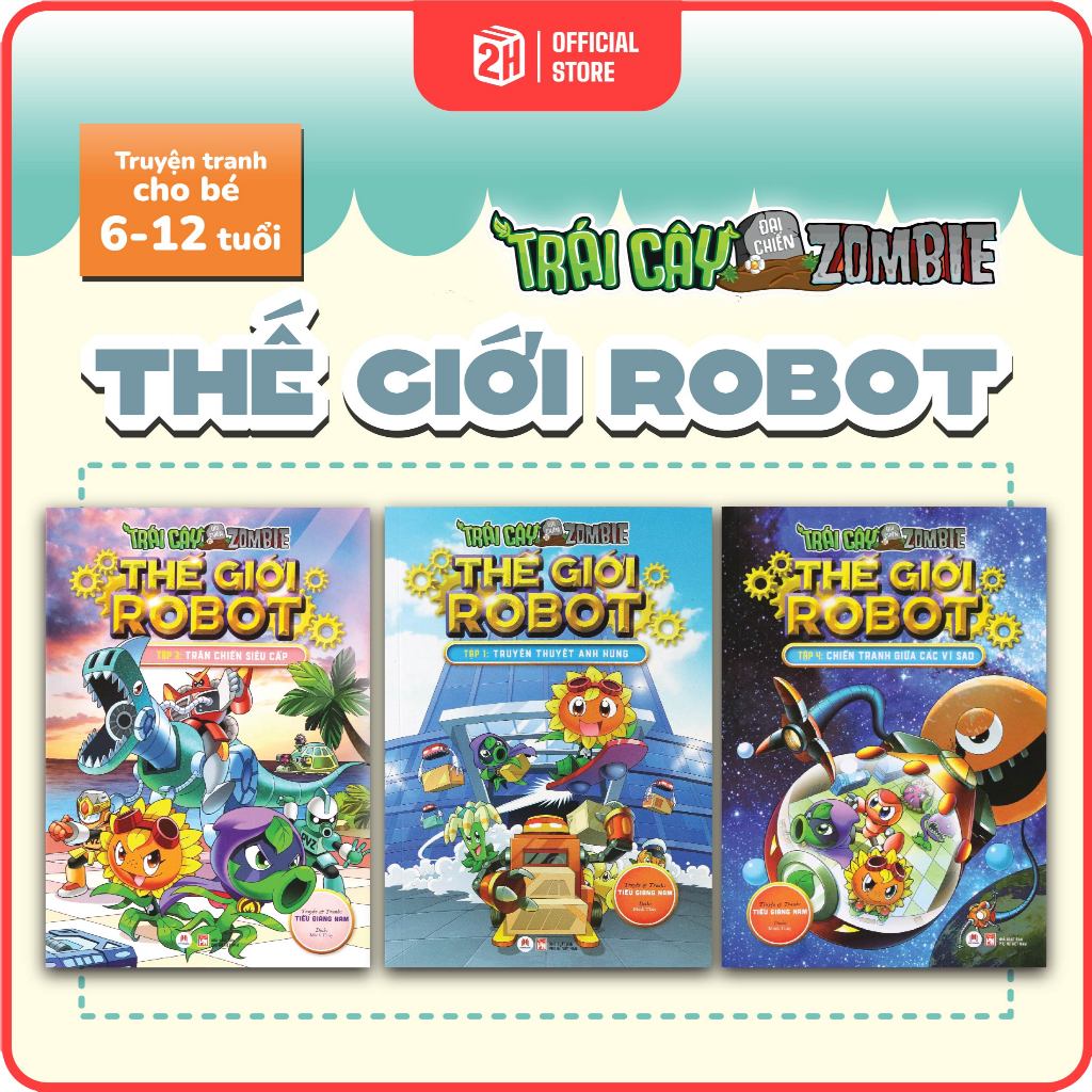 Truyện tranh Plants vs Zombies, Thế Giới ROBOT, Trái cây đại chiến zombie, PvZ