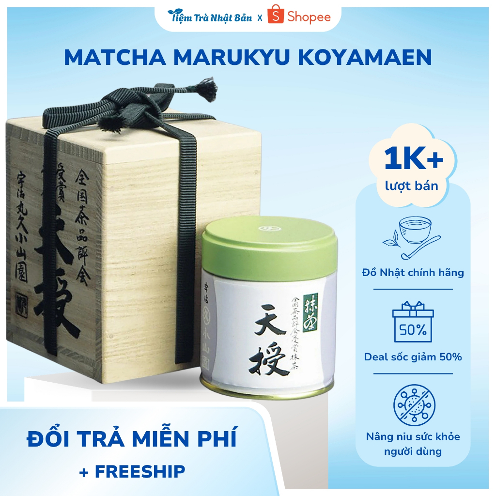 Bột Matcha Nhật Bản Cao Cấp Marukyu Koyamaen - Tenju, Choan, Unkaku, Isuzu, Wako M51