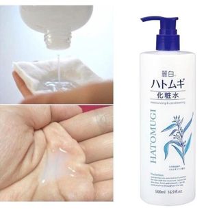 Toner nước hoa hồng Ý Dĩ Hatomugi nội địa Nhật Sakuko Chai 500ml