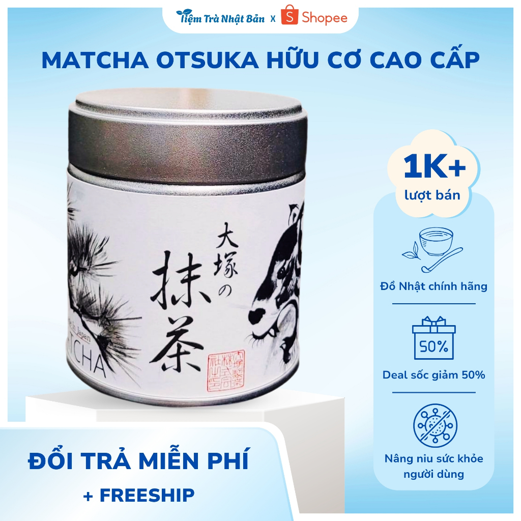 Trà Hữu Cơ Otsuka Matcha Cao Cấp 40g - Hương Vị Đậm Đà, Thơm Ngọt Tự Nhiên M41