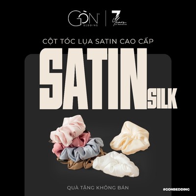 [GIFT] Cột Tóc Gòn Bedding Cao Cấp Lụa Satin Premium