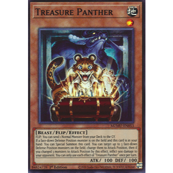 [Yugioh Funny Shop] 1 lá thẻ bài MZMU-EN053 Treasure Panther - SR