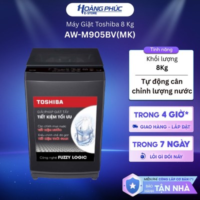 Máy Giặt TOSHIBA AW-M905BV(MK) 8Kg {Ship HCM 0Đ}