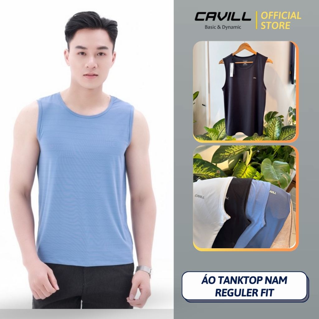 Áo Sát Nách Nam CAVILL, Chất Vải Thông Hơi Cao Cấp, Co Giãn 4 Chiều thoáng mát