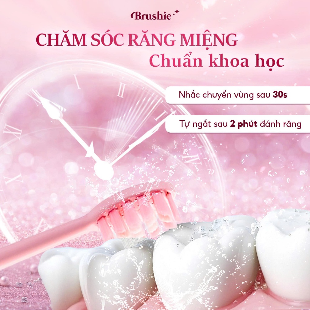 [GIÁ 615K LIVE SHOP] Bàn Chải Điện Brushie Ultra Lông Mềm, Tích Hợp Máy Rửa Mặt, Set Quà Tặng Cho Nữ, Quà Sinh Nhật LIS | BigBuy360 - bigbuy360.vn