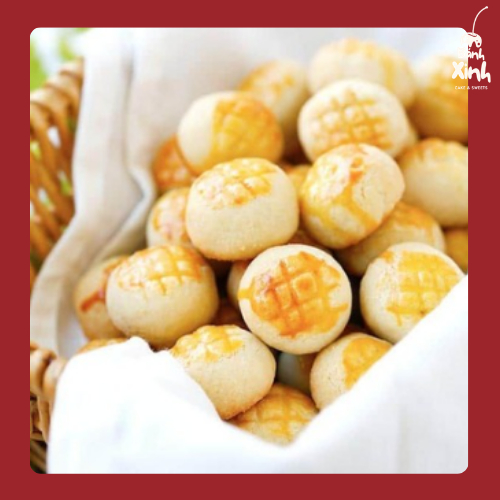 Bánh Dứa Đài Loan Mini Bánh Xinh - Nhân Dứa Tươi Sên Thủ Công
