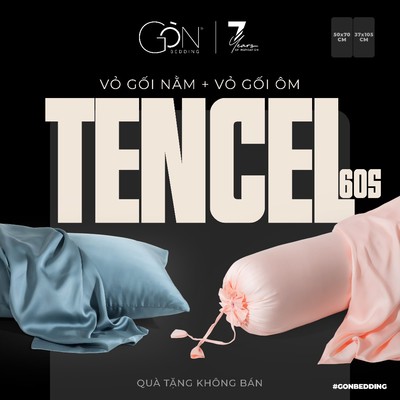 [QUÀ TẶNG KHÔNG BÁN] Vỏ Gối Gòn Bedding Lụa Tencel 60s Cao Cấp Màu Trơn 50x70 cm | 37x105 cm