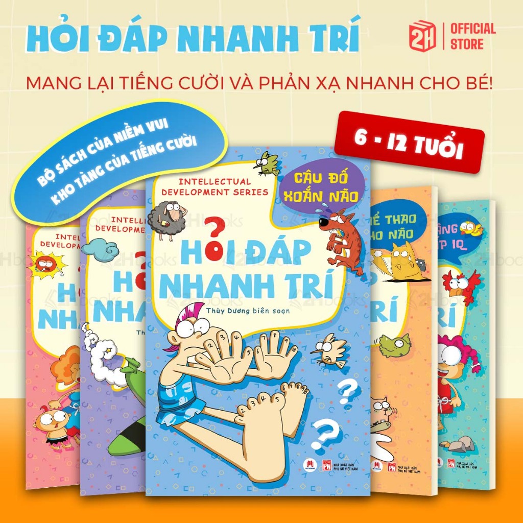 Sách Hỏi Đáp Nhanh Trí, sách đố vui, tư duy cho bé, Nhà Sách 2HBooks