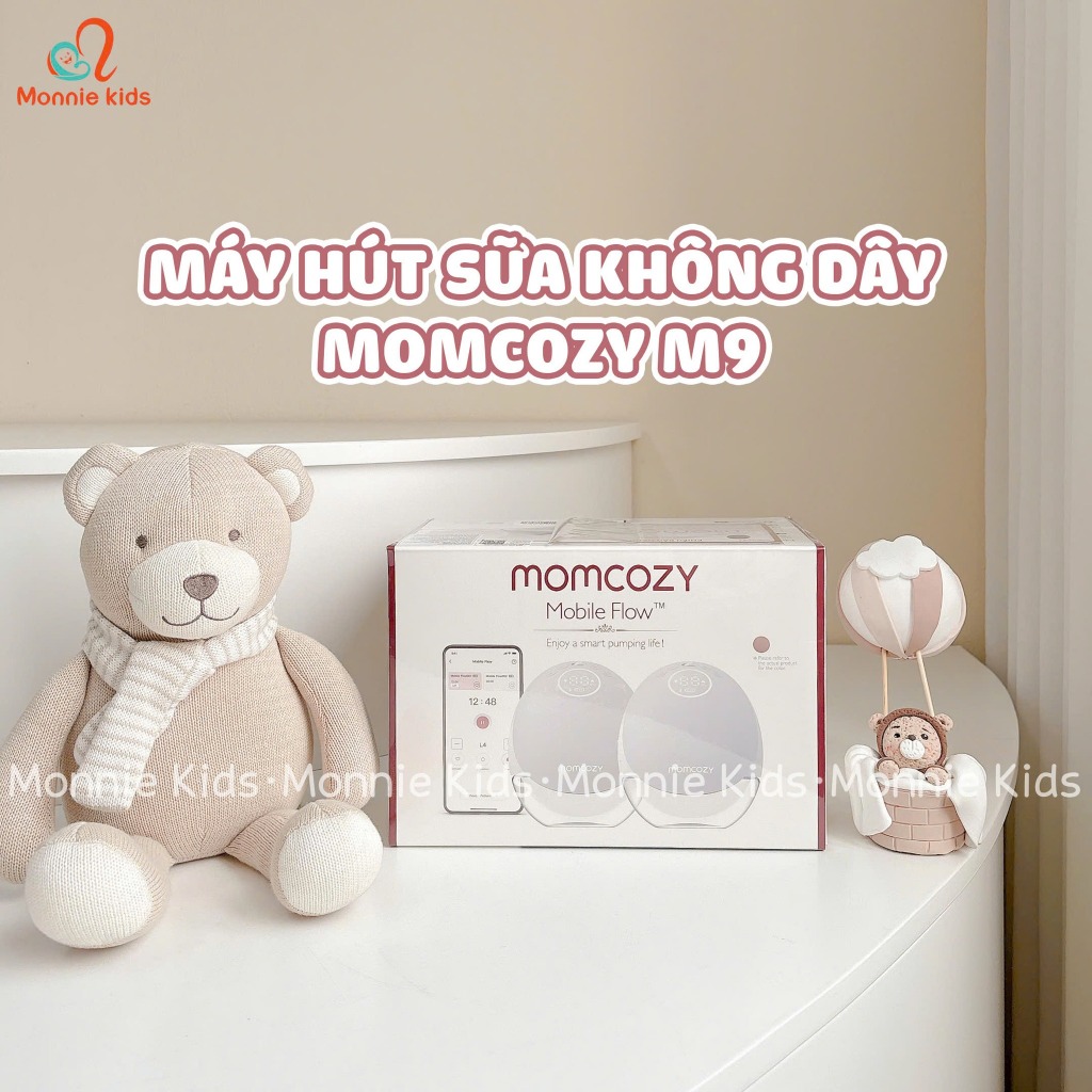 Máy hút sữa Momcozy M9 kết nối app điện thoại