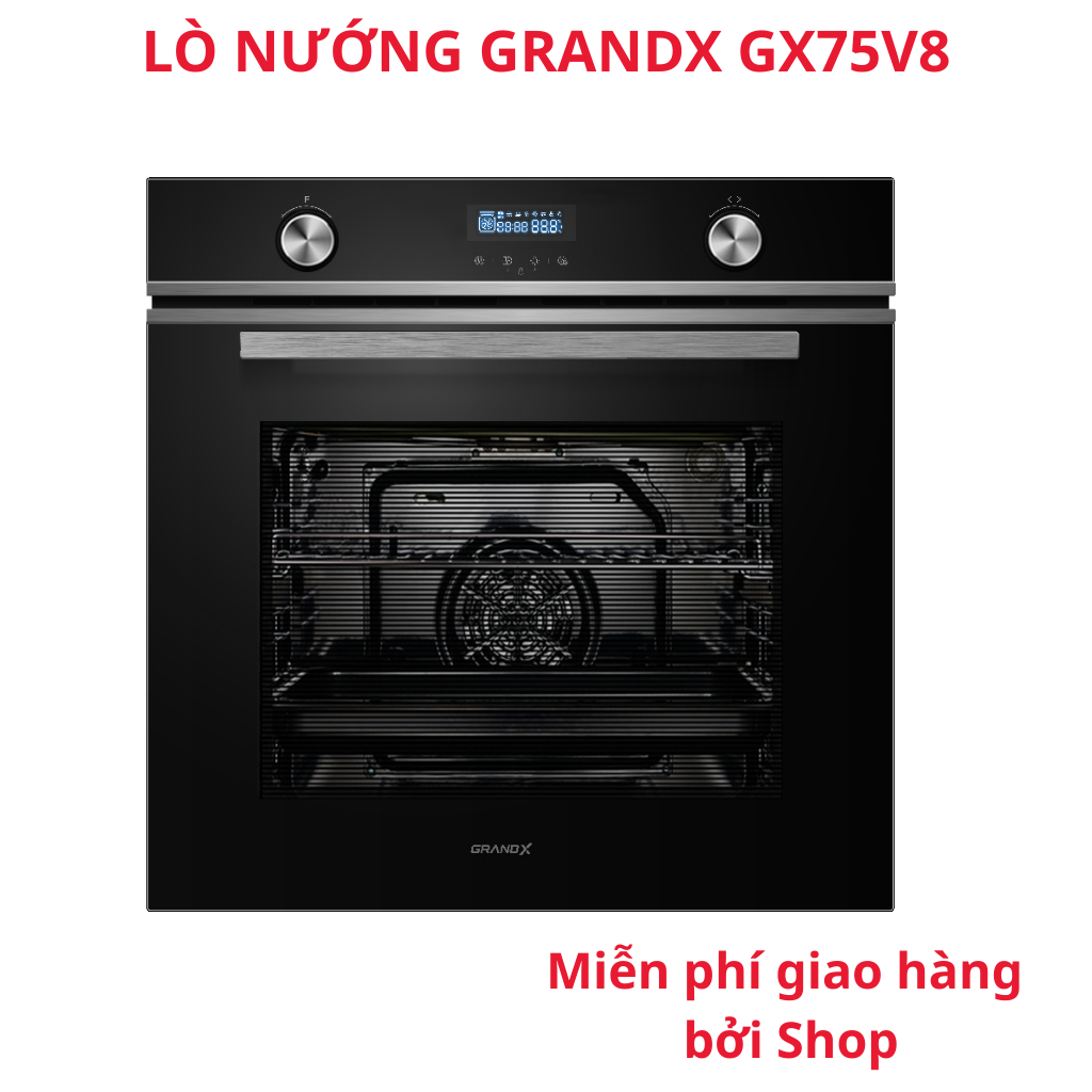 FREESHIP - LÒ NƯỚNG GRANDX GX75V8 75 LÍT 12 CHẾ ĐỘ