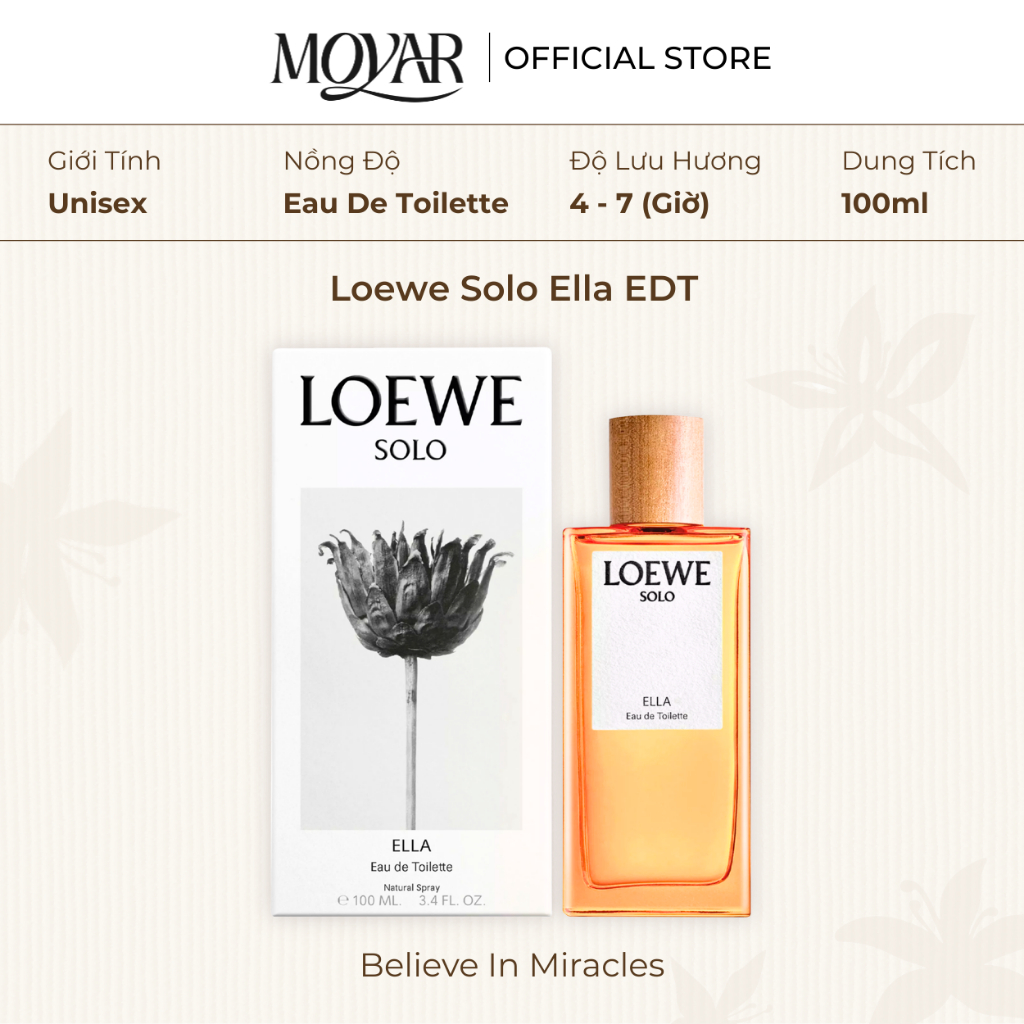 Nước Hoa Loewe Solo Ella EDT | Nước Hoa Unisex Fullsize | Moyar Perfume