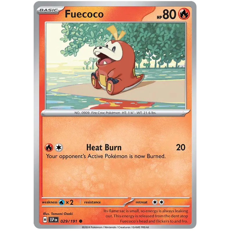 SSP - Pokemon TCG - Fuecoco - Common - 029/191