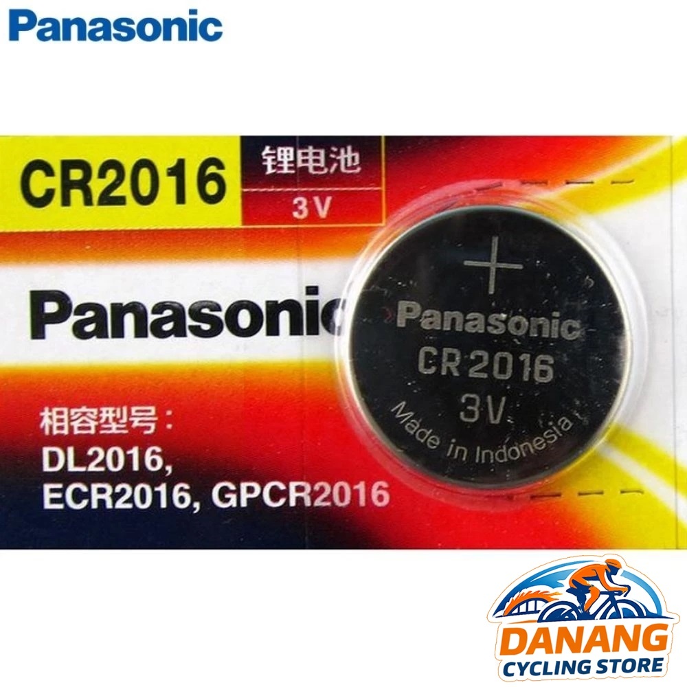 Pin CR2016 Panasonic – Pin Cúc Lithium 3V Dùng Cho Đồng Hồ Đo Tốc Độ Xe Đạp, Remote Ô Tô, Thiết Bị Điện Tử