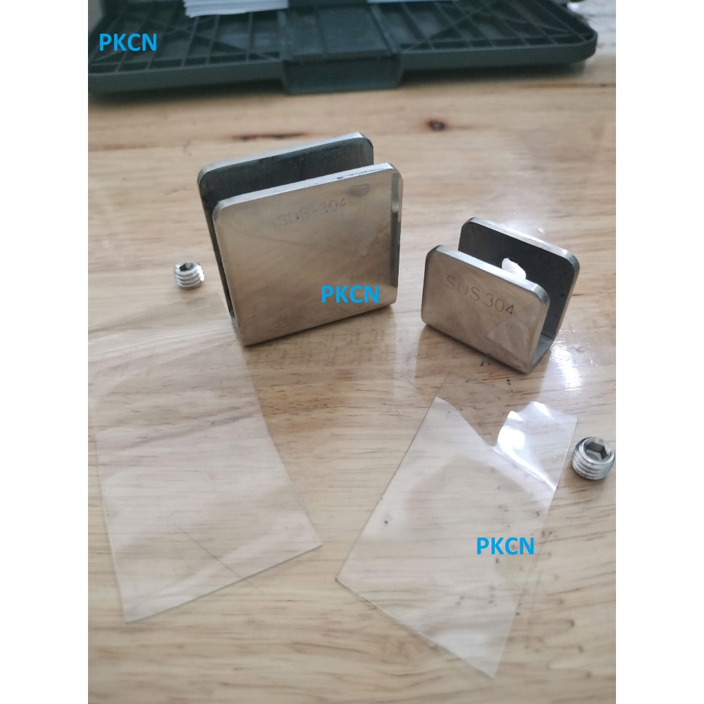 [Hộp 5 cái] U inox 304/ Kẹp kính chữ u/ Bát kính - 3cm, 4cm