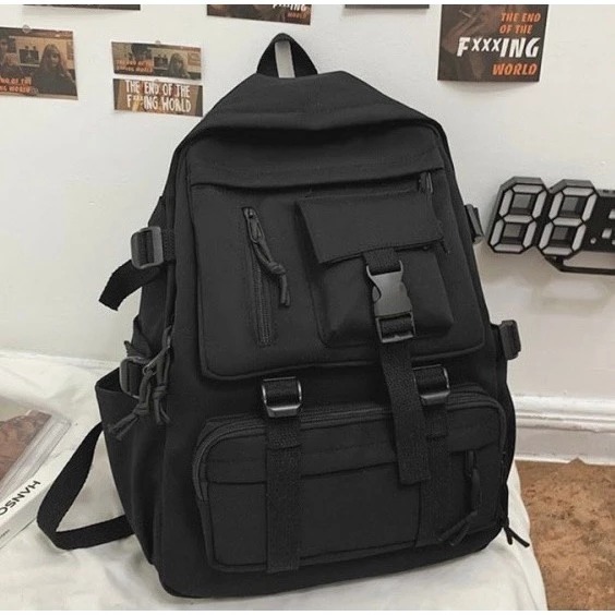 [Peinn] Balo nam nữ đi học, balo du lịch nhiều ngăn, balo đựng laptop thời trang cao cấp