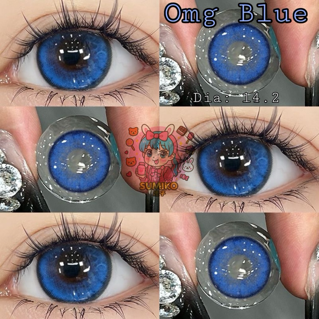 Lens xanh biển 1 ngày cosplay OMG BLUE ( 14.2)