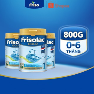 Combo 3 Lon Sữa Bột Frisolac Gold 1 800G/850G (cho bé từ 0-6 tháng tuổi)