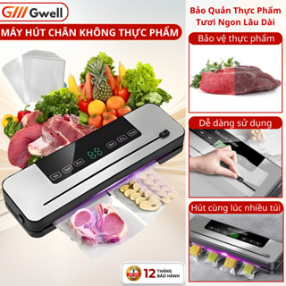 Máy Hút Chân Không Thực Phẩm Gia Đình Tự Động Hàn Miệng Túi Nhanh, Bảo Quản Thực Phẩm Tươi Lâu