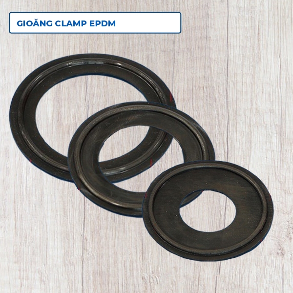 Gioăng clamp vi sinh cao su EPDM nhiều size, Ron clamp cao su EPDM, Gioăng EPDM chịu nhiệt độ cao