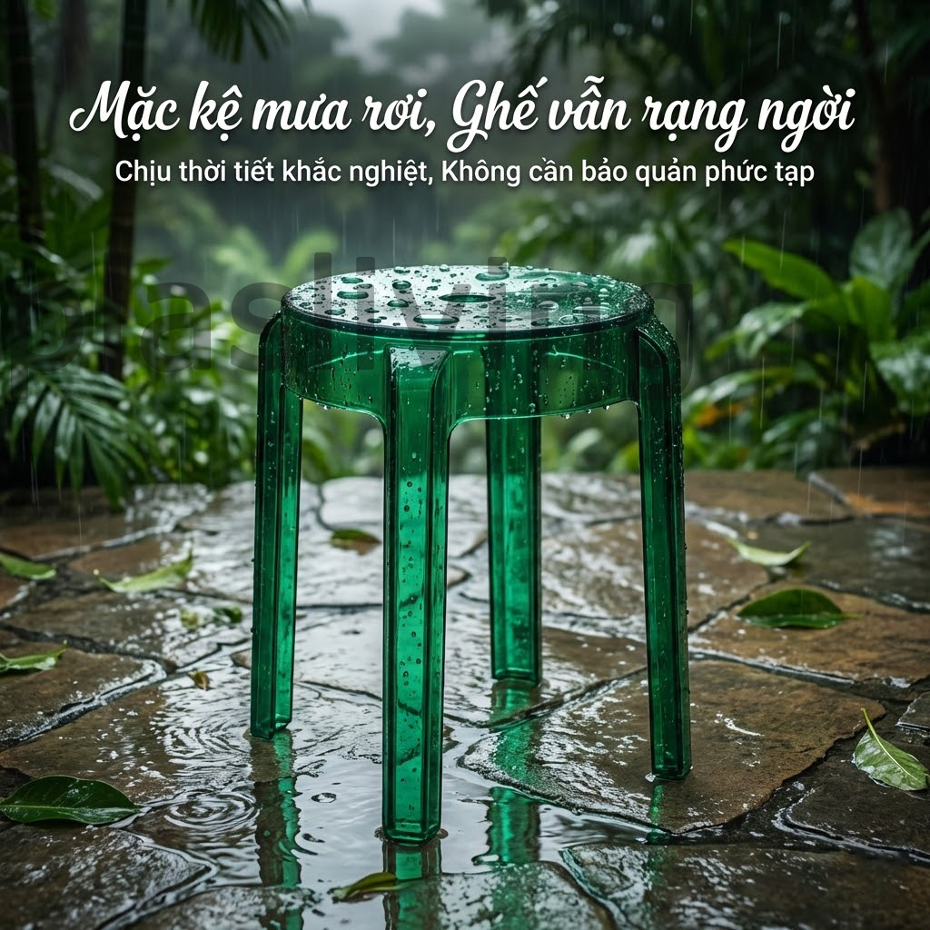 Ghế nhựa PP hiện đại, phù hợp sân vườn & trong nhà, nhiều màu lựa chọn, dày dặn chắc chắn bền bỉ | BigBuy360 - bigbuy360.vn