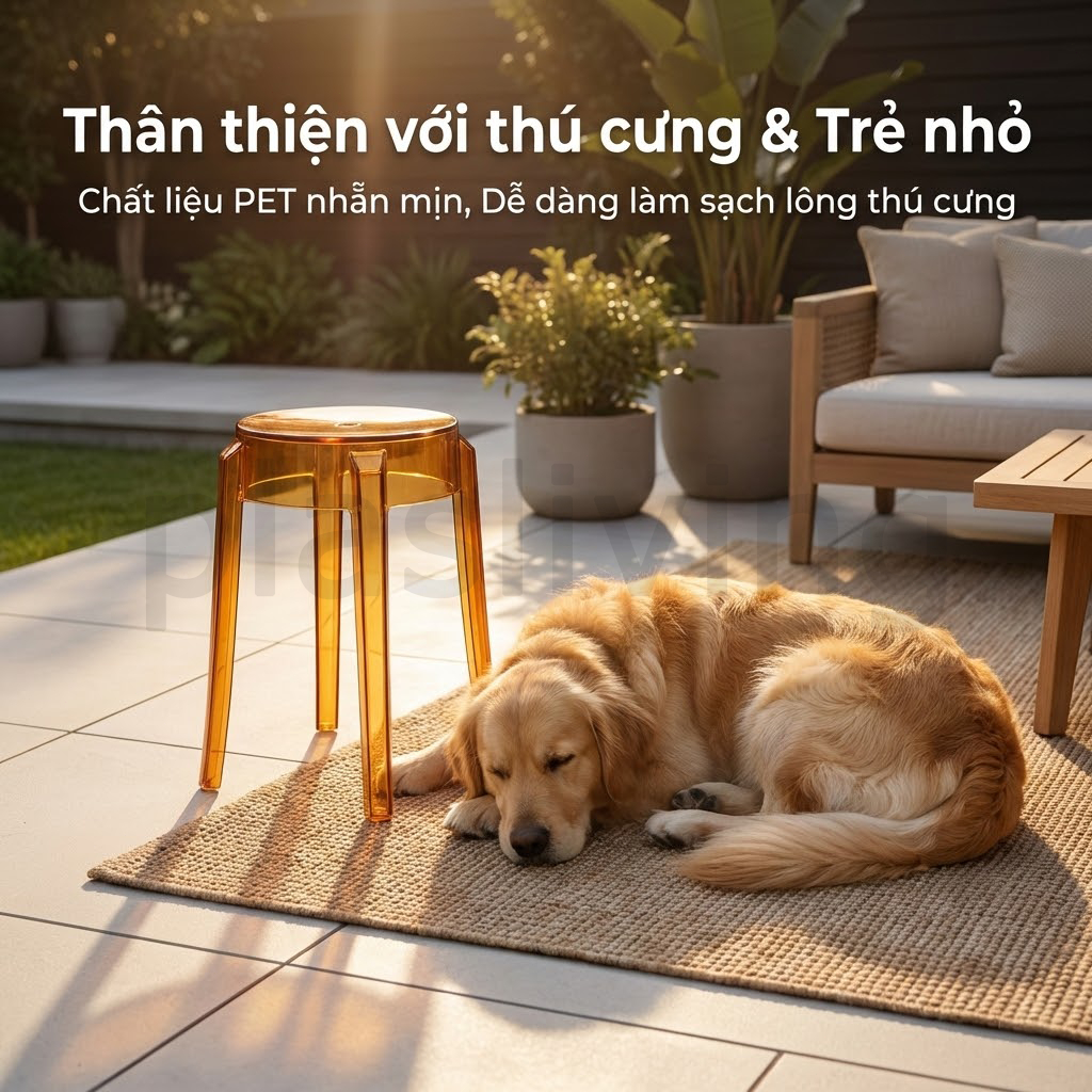 Ghế nhựa PP hiện đại, phù hợp sân vườn & trong nhà, nhiều màu lựa chọn, dày dặn chắc chắn bền bỉ | BigBuy360 - bigbuy360.vn