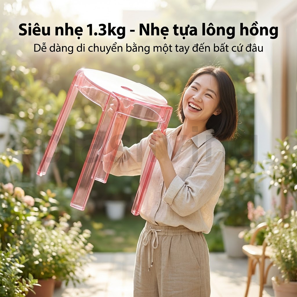 Ghế nhựa PP hiện đại, phù hợp sân vườn & trong nhà, nhiều màu lựa chọn, dày dặn chắc chắn bền bỉ | BigBuy360 - bigbuy360.vn
