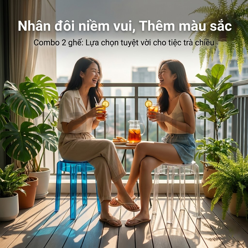 Ghế nhựa PP hiện đại, phù hợp sân vườn & trong nhà, nhiều màu lựa chọn, dày dặn chắc chắn bền bỉ | BigBuy360 - bigbuy360.vn