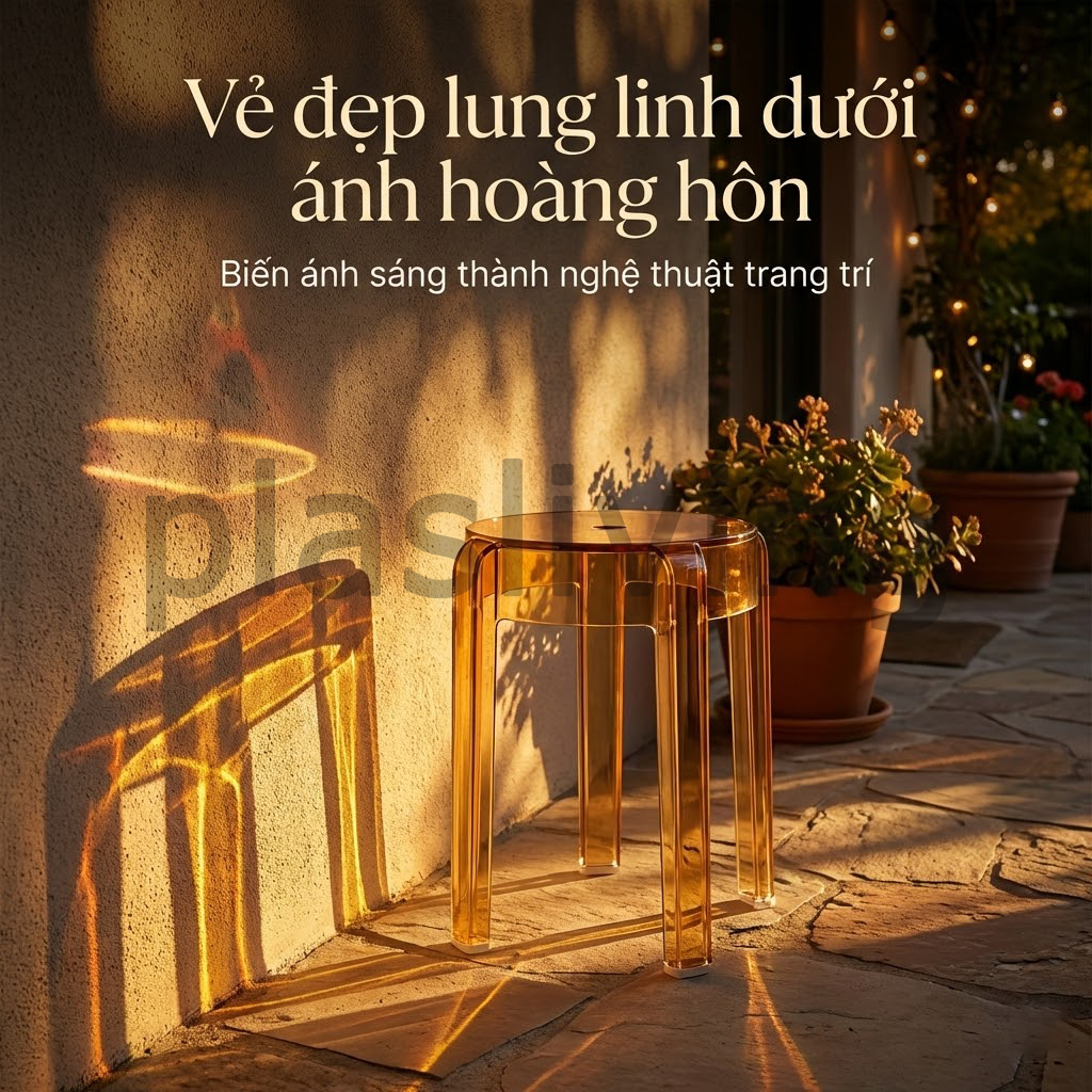 Ghế nhựa PP hiện đại, phù hợp sân vườn & trong nhà, nhiều màu lựa chọn, dày dặn chắc chắn bền bỉ | BigBuy360 - bigbuy360.vn