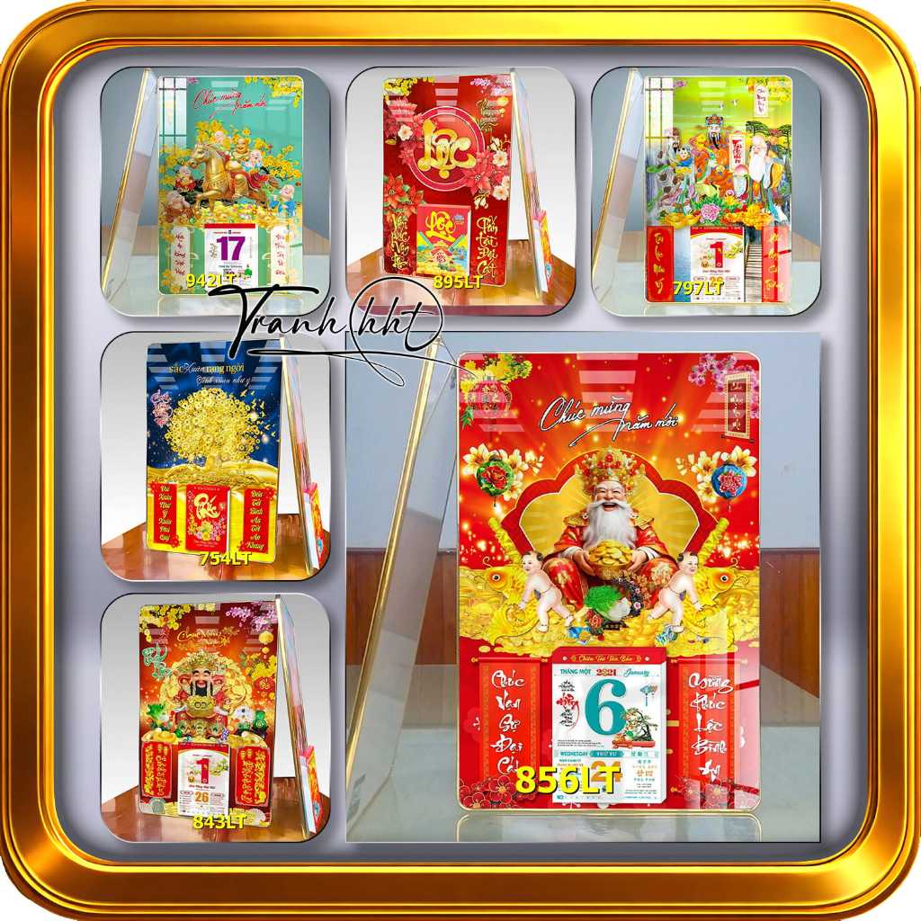 Lịch Tài Lộc Thần Tài, Lịch Tết Kim Tiền, Lịch Tết Thần Tài Di Lặc, Lịch 2026