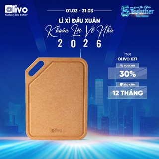 THỚT OLIVO WOOD FIBER K30, K37 – Chống Cong Vênh, Ẩm Mốc, Không Bị Mùi Hôi – Sử Dụng Được Với Máy Rửa Bát