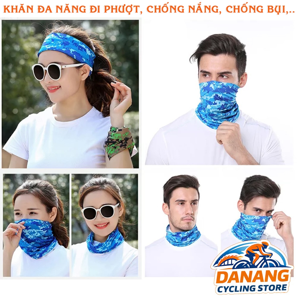 Khăn Đa Năng Đi Phượt – Khăn Ống Chống Nắng, Chống Bụi Đi Xe Đạp, Đi Đường Xa