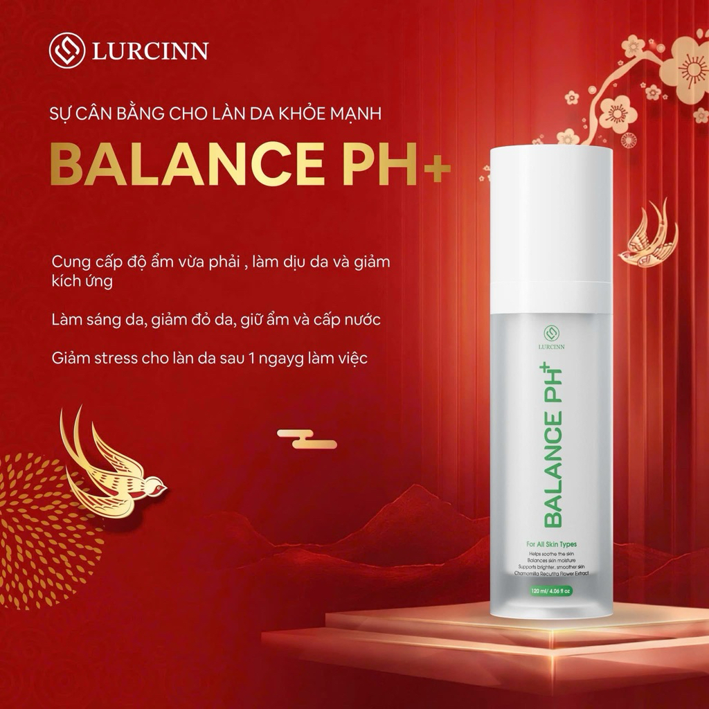[LURCINN] Nước Hoa Hồng Lurcinn Balance pH Toner 120ml