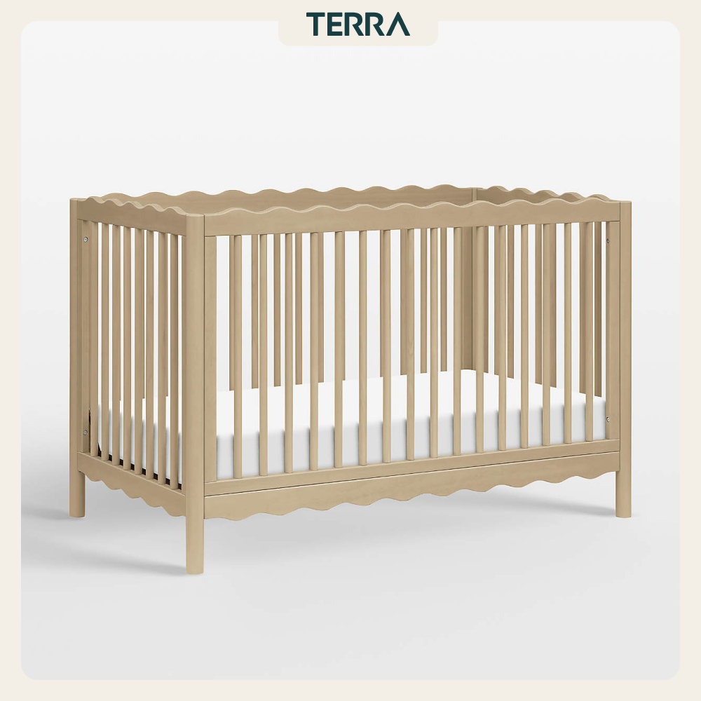 Cũi em bé Babyletto Swell gỗ thông tự nhiên 4-in-1 chuyển đổi đa năng