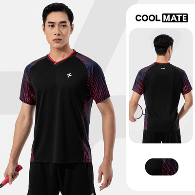[MUA 2 GIẢM 5%]Áo thun thể thao nam chơi pickleball cầu lông Racquet Sport Graphic Red Line Thoáng khí Coolmate