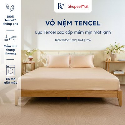 Vỏ Ga Nệm Lụa Tencel 300TC Cao Cấp | Mềm Mịn Mát Lạnh | Màu Trơn - Nhiều Màu | Nhiều Kích Thước
