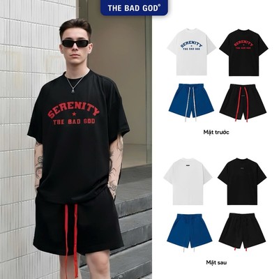 [NEW ARRIVALS 2026] Set Bộ The Bad God DEVISION Chất Cotton Họa Tiết Serenity Form Boxy