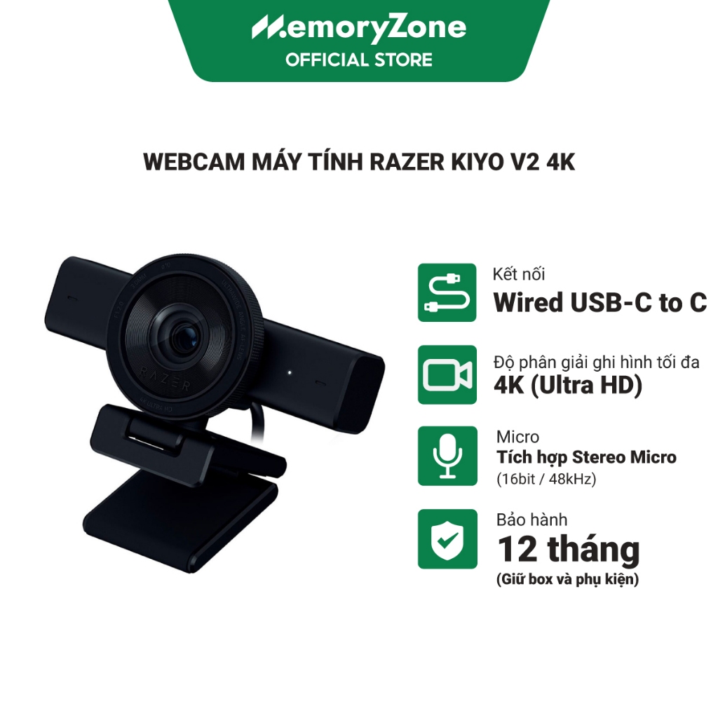Webcam máy tính Razer Kiyo X / 2K / 4K