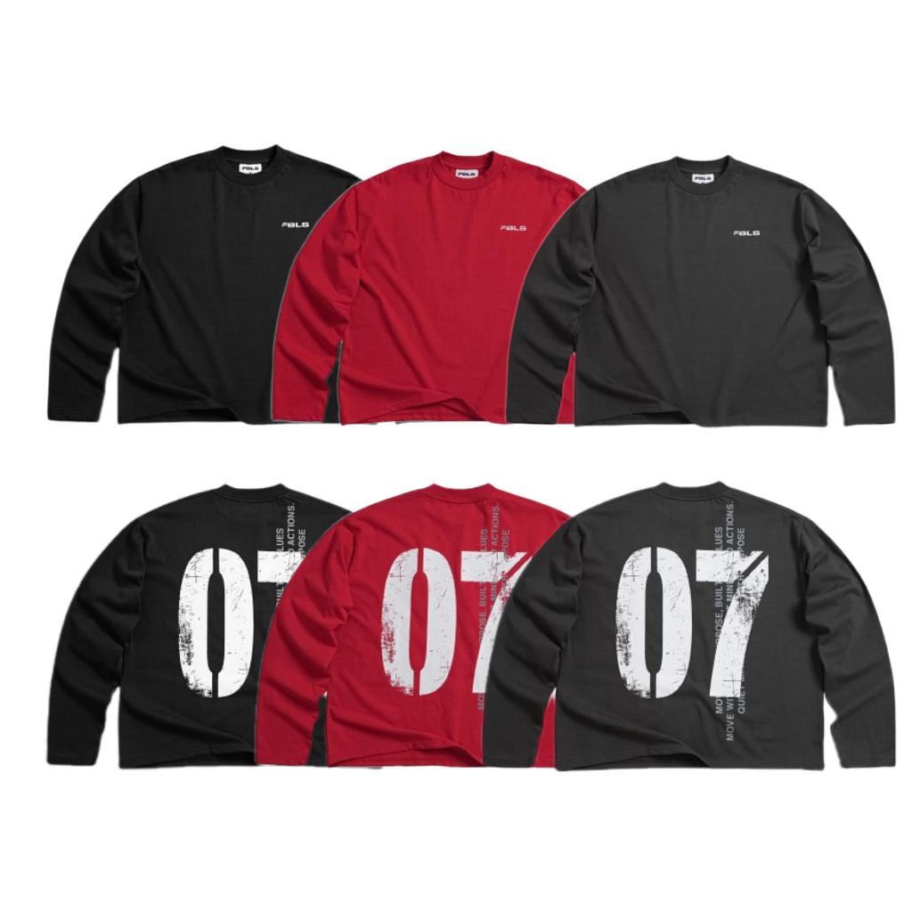 ÁO THUN TAY DÀI FBLS 07 LONGSLEEVE VER 2 - Áo thun Unisex, form BOXY, vải cotton 290GSM, in nhiệt - 