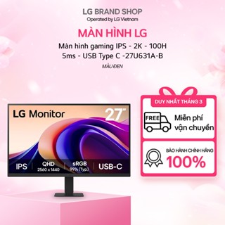 [Chỉ giao miền Bắc] 27U631A-B- Màn hình gaming IPS - 2K - 100Hz - 5ms - USB Type C