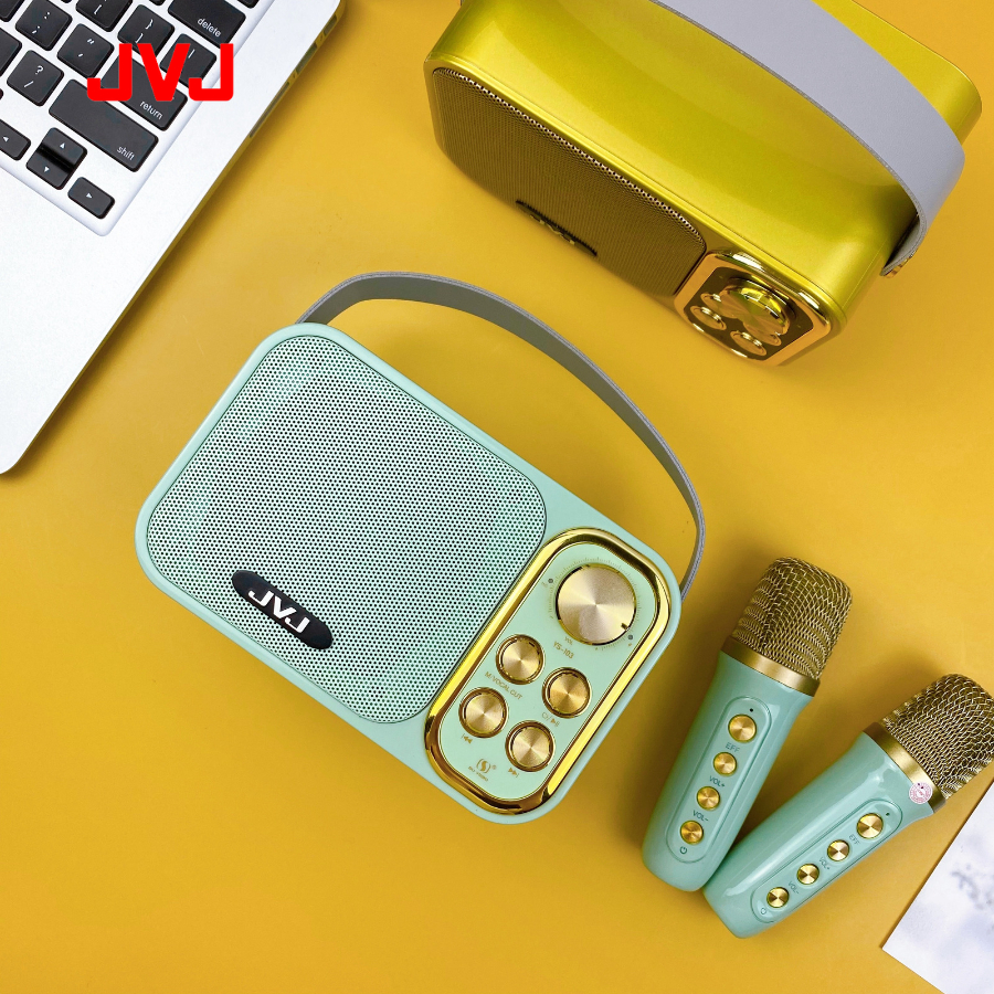 Loa bluetooth mini karaoke JVJ YS-105 Không dây, kèm 2 mic hát công suất 10W, Nghe nhạc từ thẻ nhớ, USB - BH 6 Tháng | BigBuy360 - bigbuy360.vn