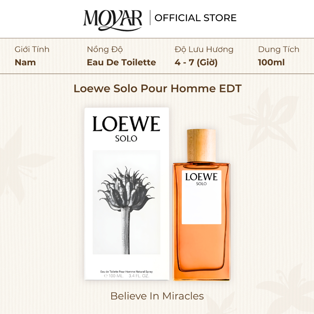 Nước Hoa Loewe Solo Pour Homme EDT | Nước Hoa Nam | Moyar Perfume