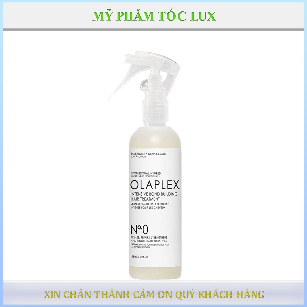Nước dưỡng tóc Olaplex No0 Intensive Bond Building155ml tăng cường chắc khỏe