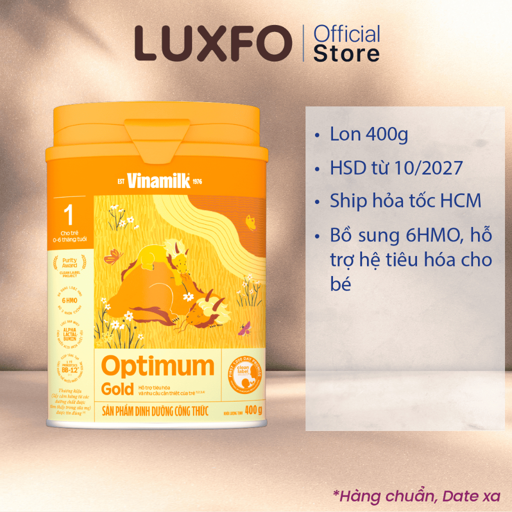 Sữa bột Vinamilk Optimum Gold 1 400g/800g
