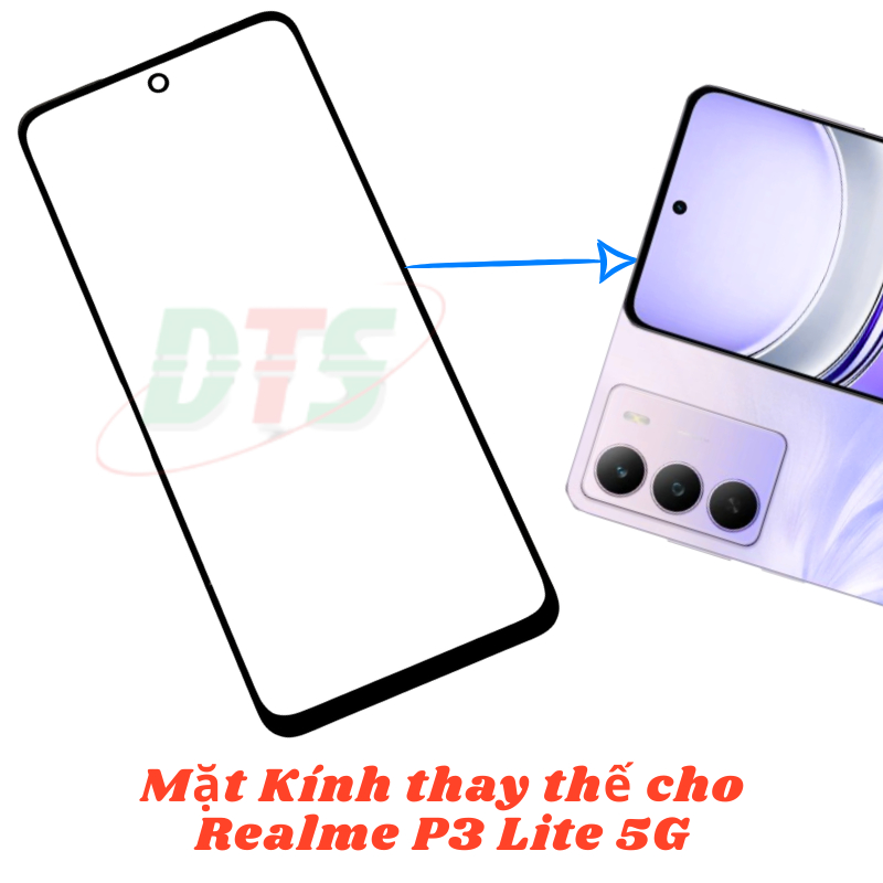 Mặt kính ép cho Realme P3 Lite 5G