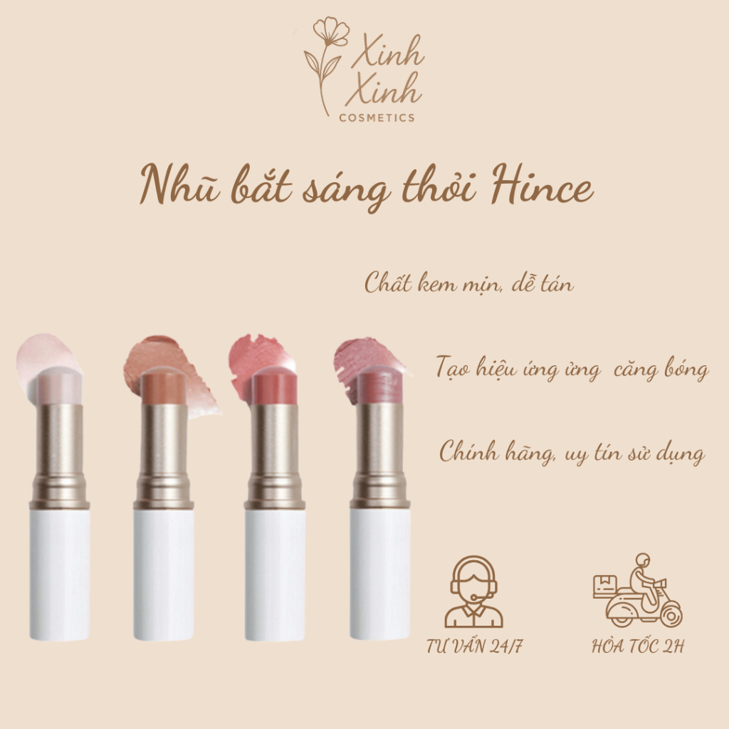 Nhũ Bắt Sáng Dạng Thỏi Hince True Dimension Radiance Balm 5g Highlight Hince - Xinh xinh.Cosmetics x