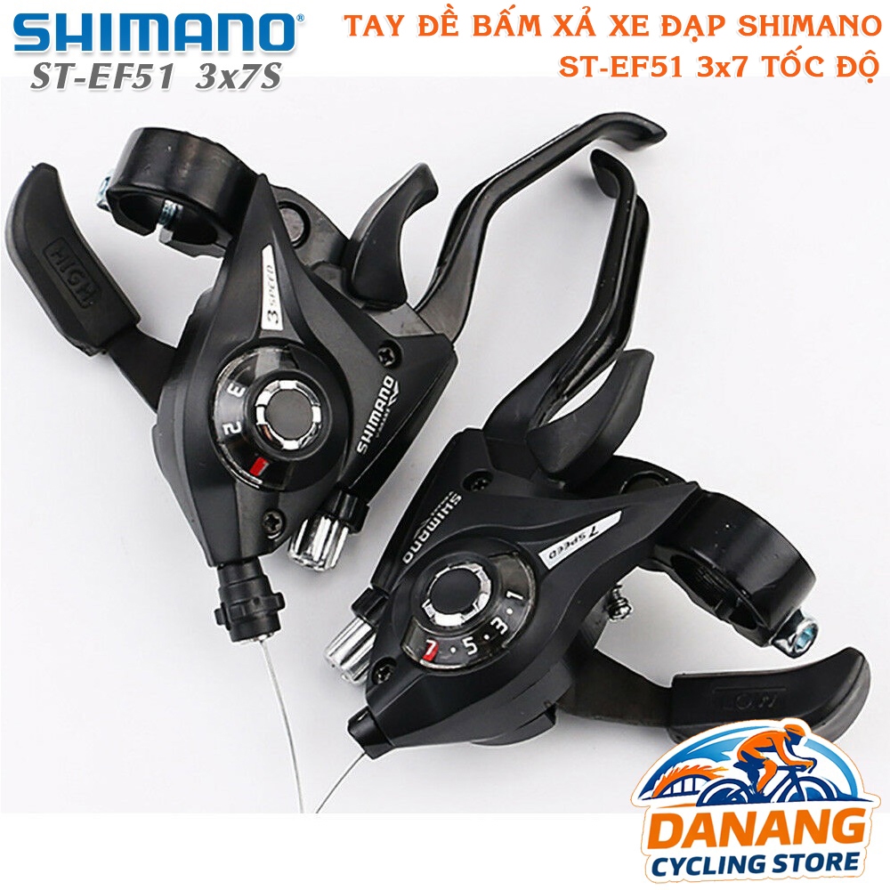 Tay Đề Bấm Xả Xe Đạp SHIMANO ST EF51 3x7 Tốc Độ – Chính Hãng, Tay Đề Phanh Tích Hợp