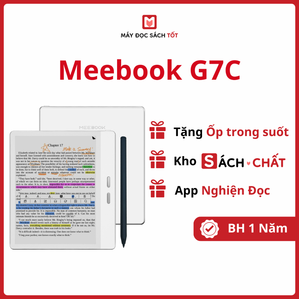 Máy đọc sách Meebook G7C Chính hãng