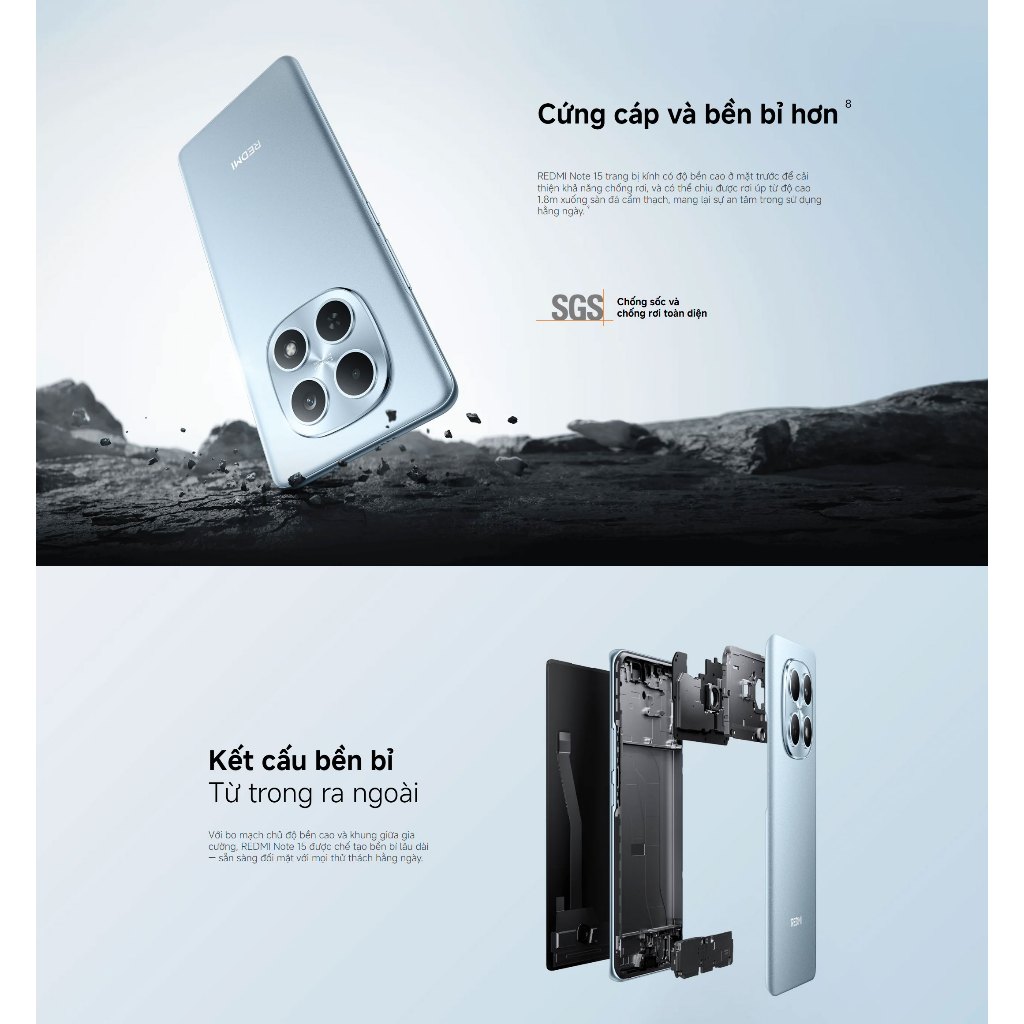 Điện Thoại Xiaomi Redmi Note 15 | 6GB 128GB | Bảo Hành Chính Hãng | BigBuy360 - bigbuy360.vn