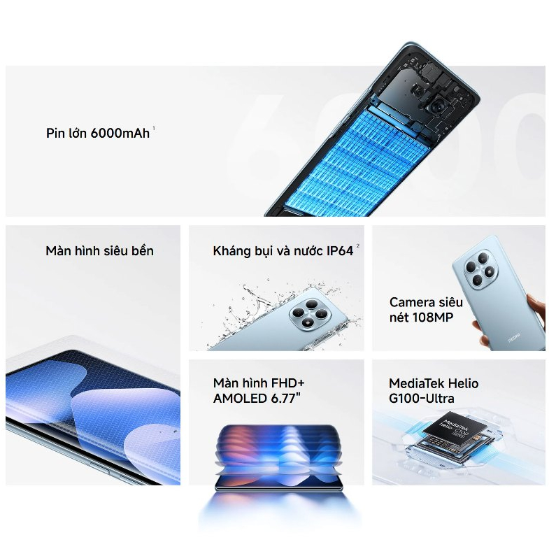 Điện Thoại Xiaomi Redmi Note 15 | 6GB 128GB | Bảo Hành Chính Hãng | BigBuy360 - bigbuy360.vn